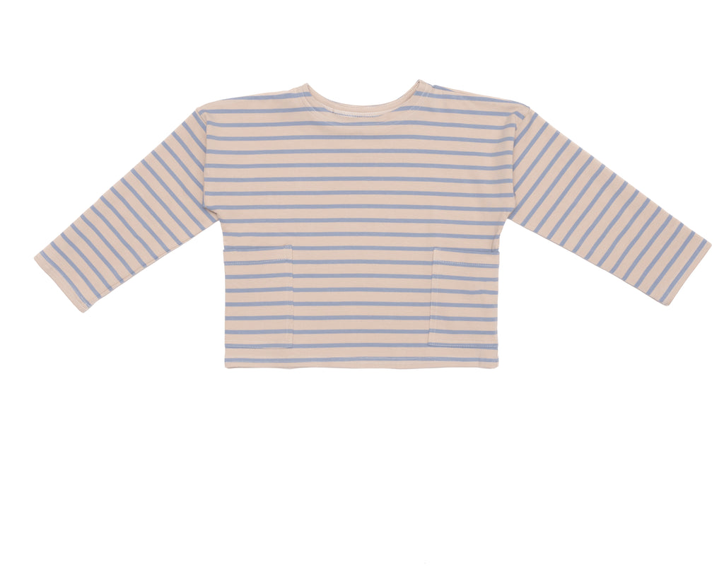 Jersey Stripe Oversized Tops