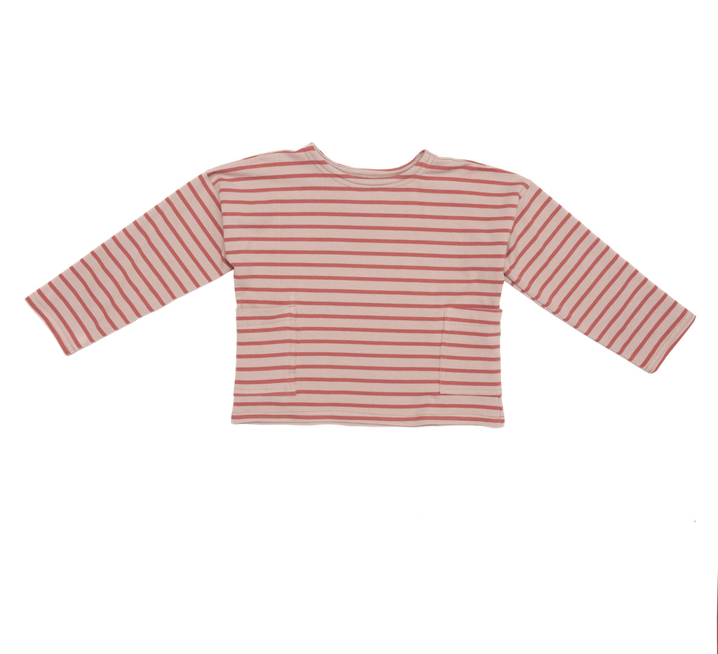 Jersey Stripe Oversized Tops