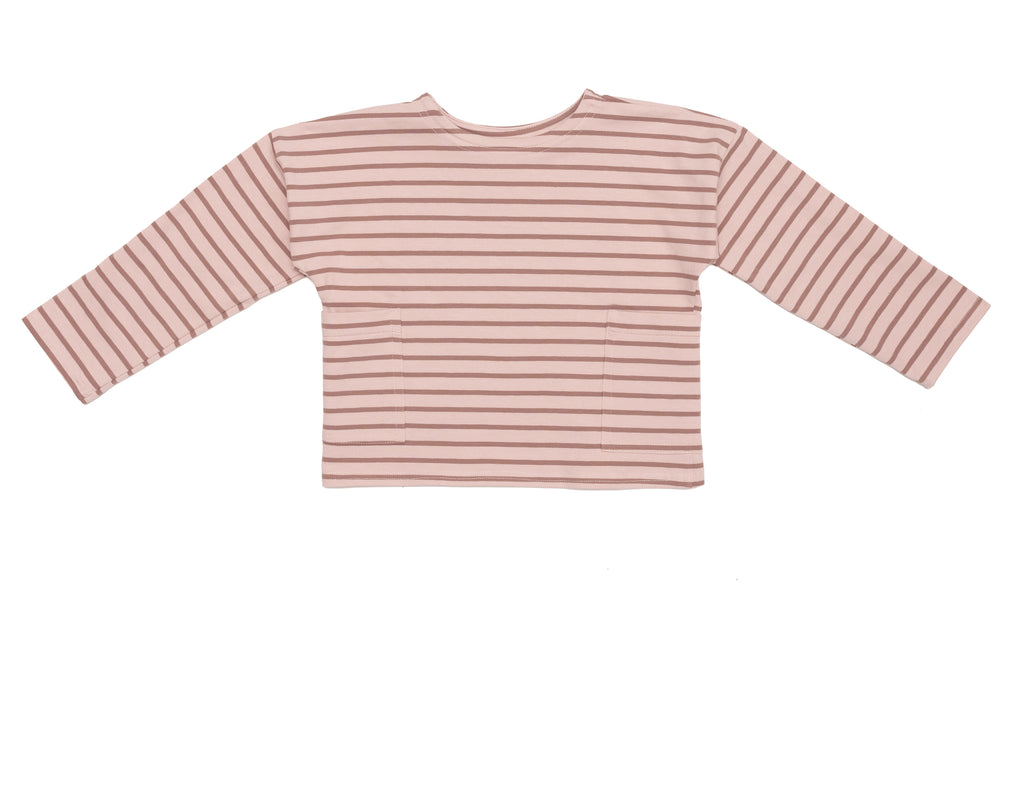 Pink/Chestnut Easton Stripe Oversized Top