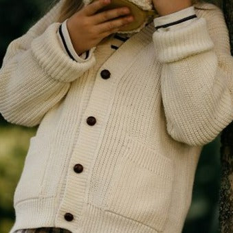 Pima Cotton Knit Cardigan