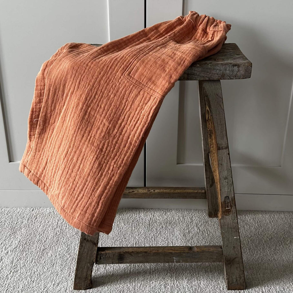 The Quinn Orange Muslin Culottes